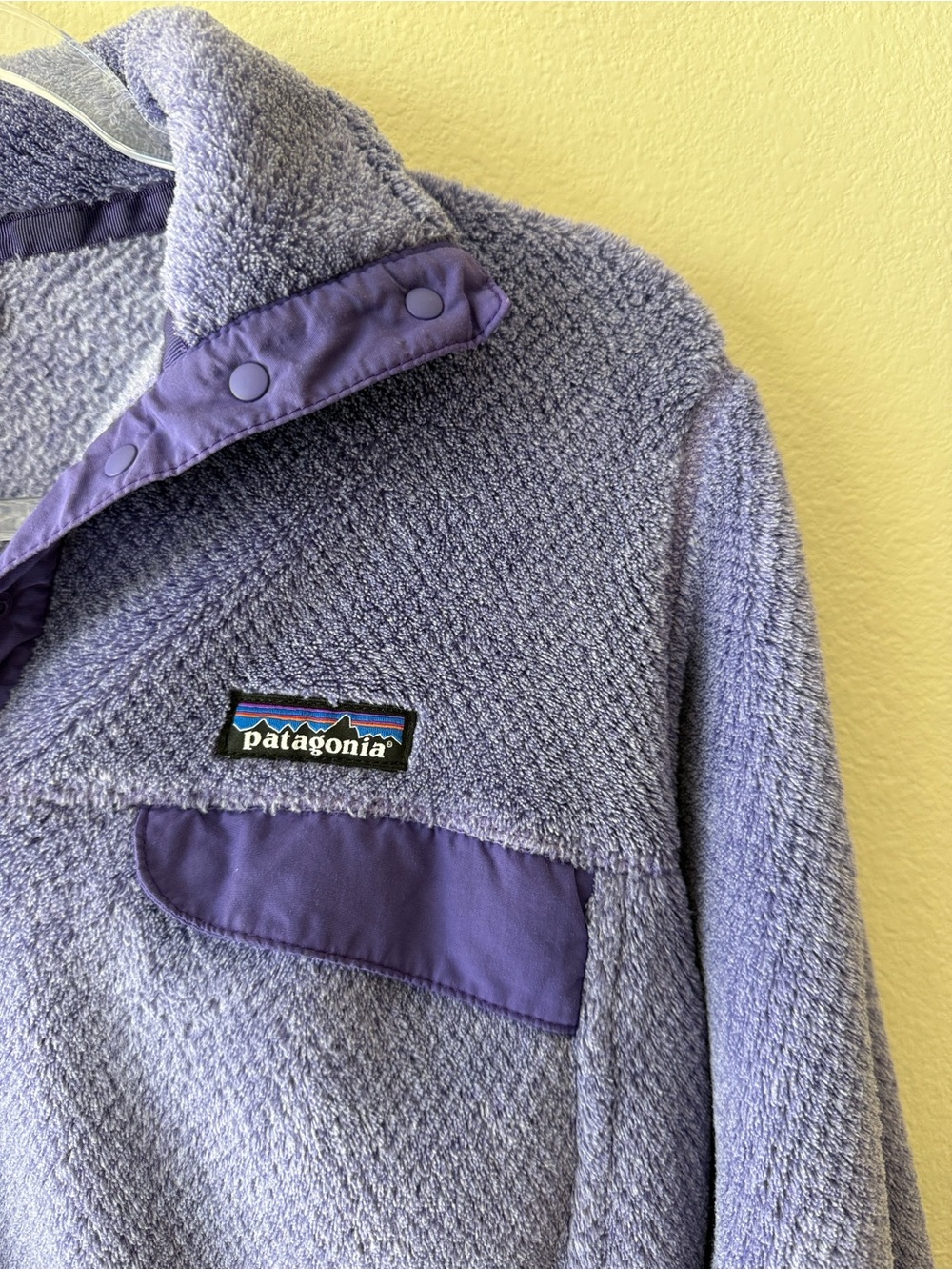 Vintage Patagonia Purple Synchilla Snap T Fleece Pullover - Picture 4 of 12